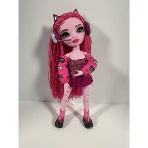 Pinkie James Rainbow High Shadow High Doll w/Outfit & Headphones EUC